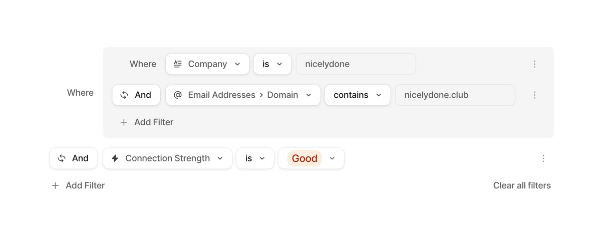 Attio
				query builder ui component