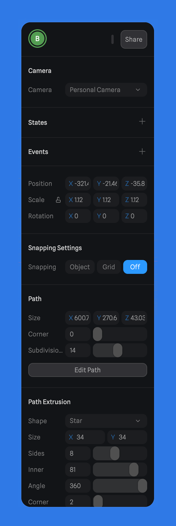 Spline
				toolbox ui component