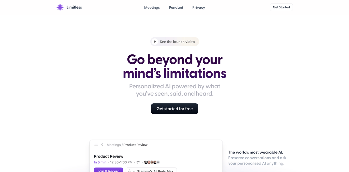 Limitless
				hero section ui component
