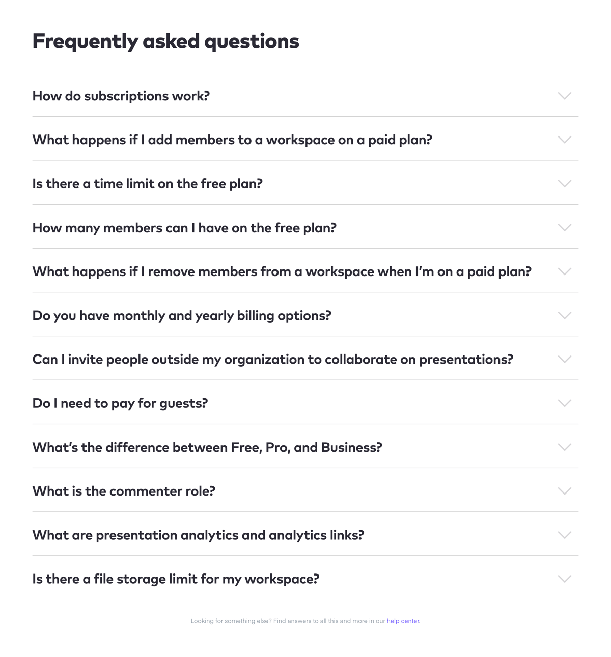 Pitch
				faq ui component