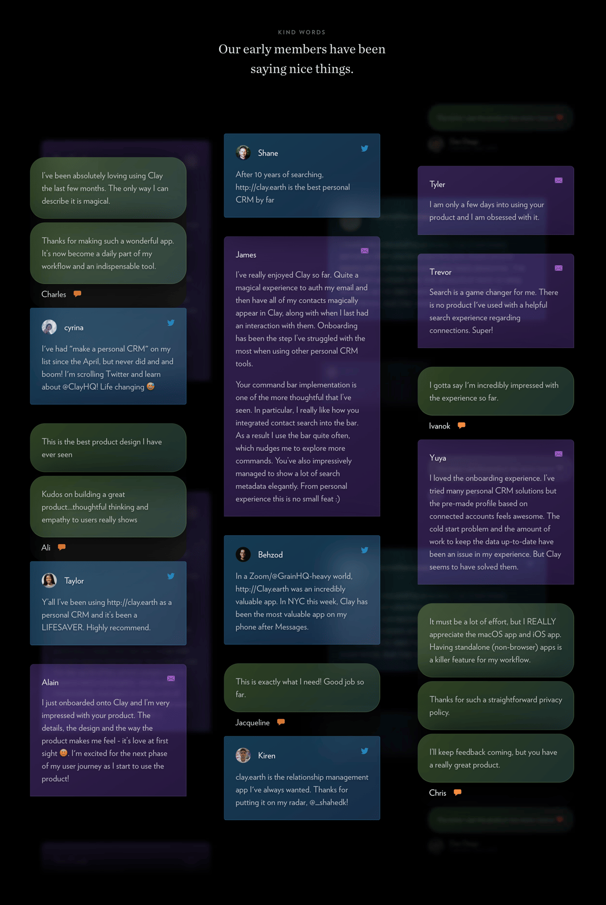 Clay
				testimonial ui component