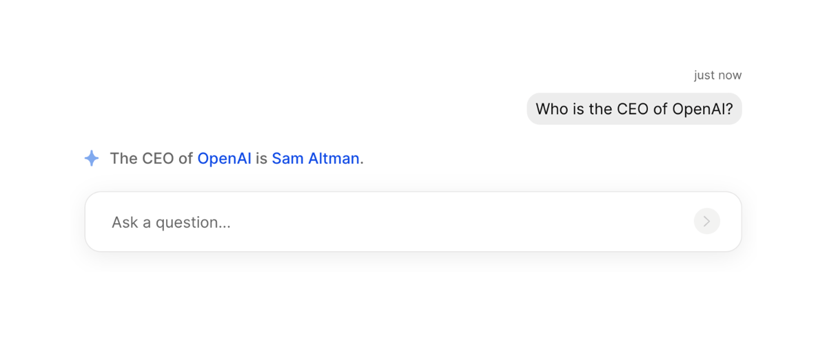 The org
				artificial intelligence ui component