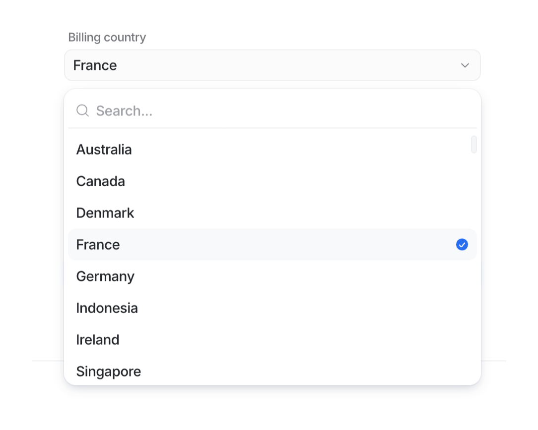 Attio
				input select ui component