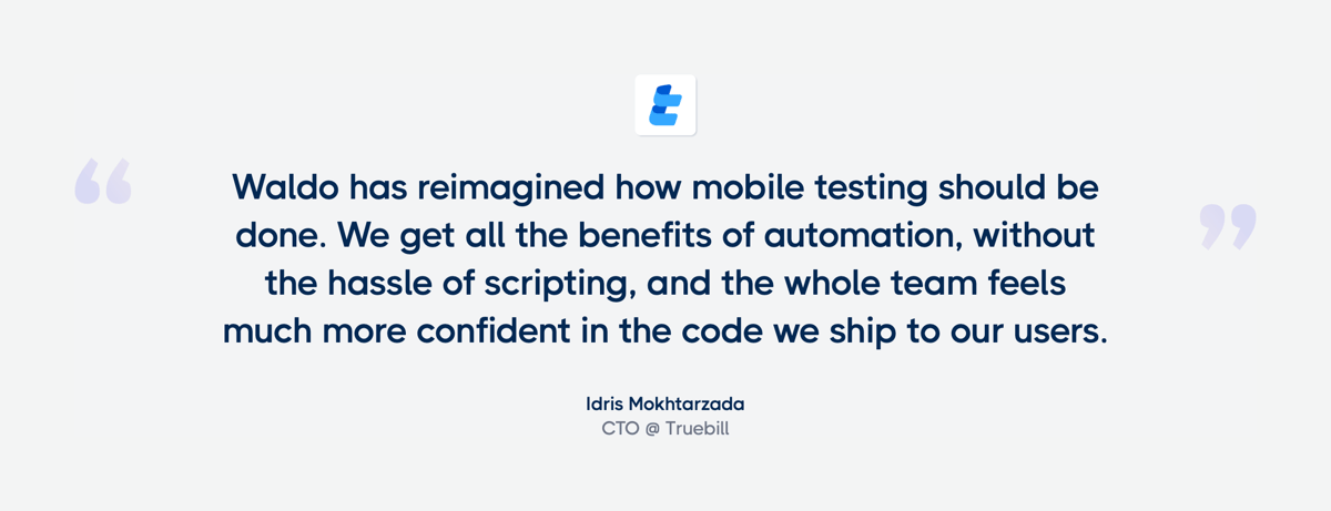 Waldo
				testimonial ui component