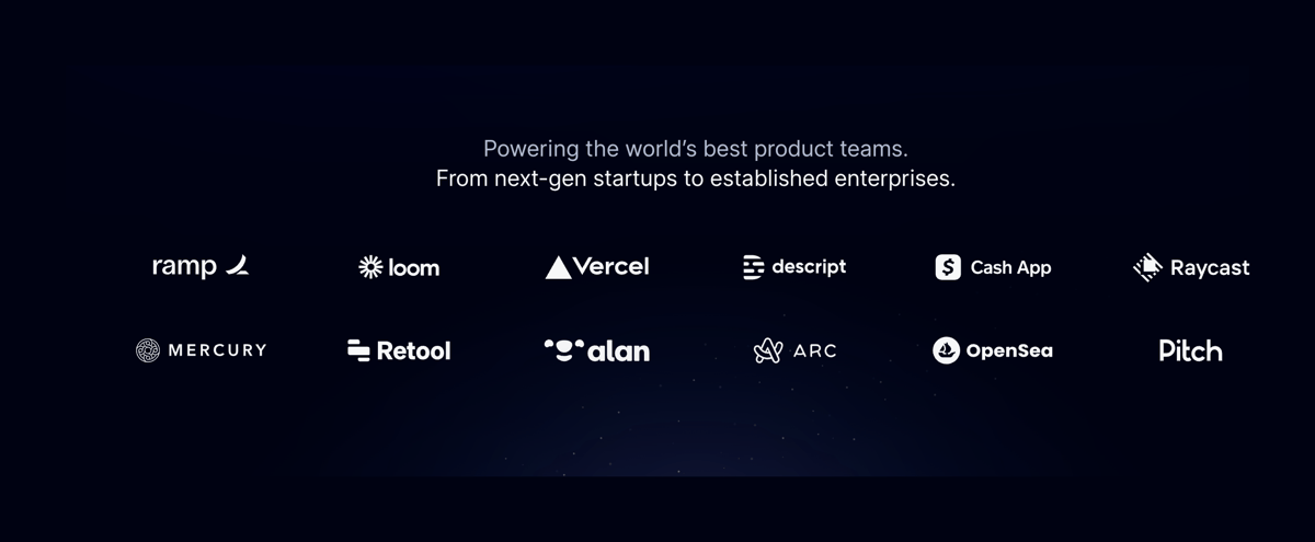 Linear
				social proof ui component