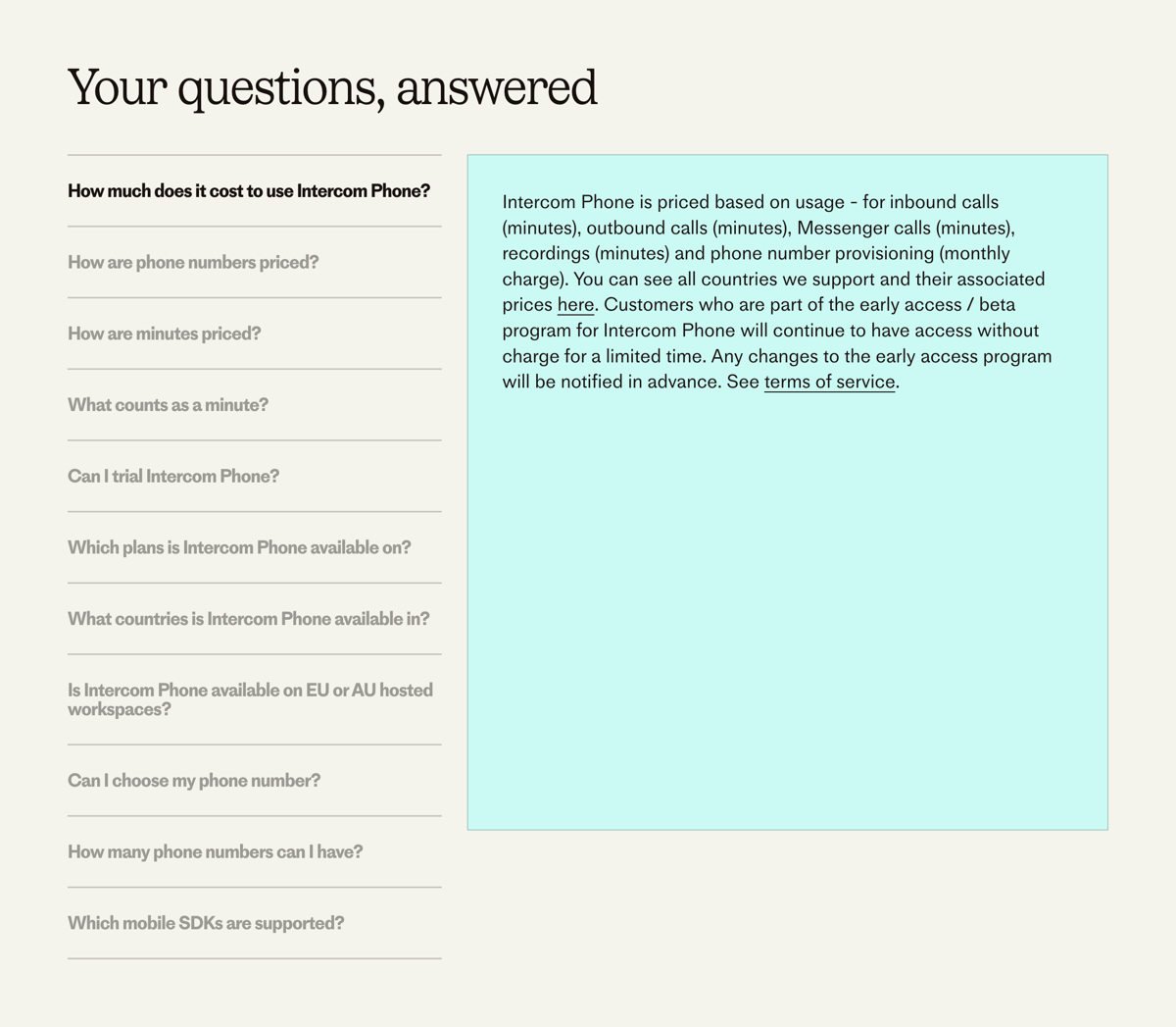 Intercom
				faq ui component