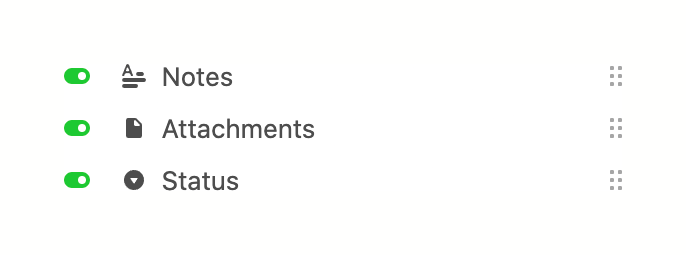 Airtable
			modern rounded corners preferences project management settings collaboration task management ui component