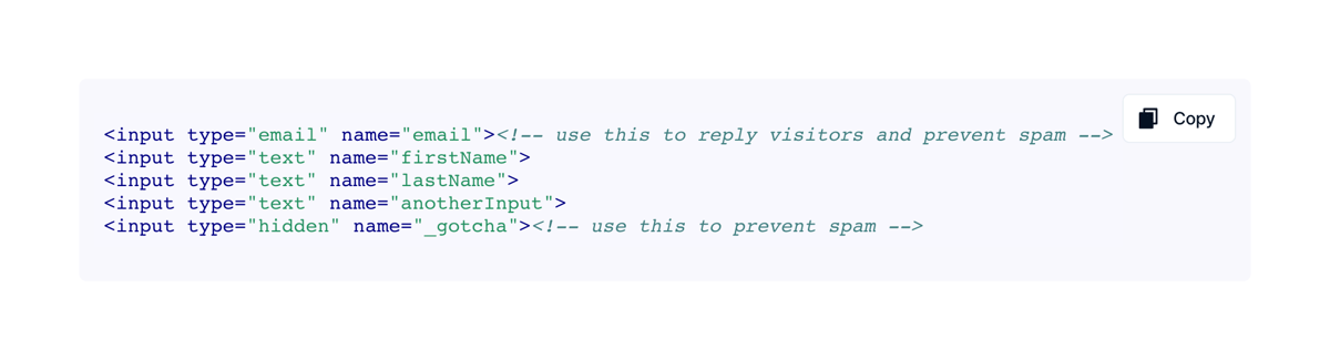 Formcarry
				code block ui component