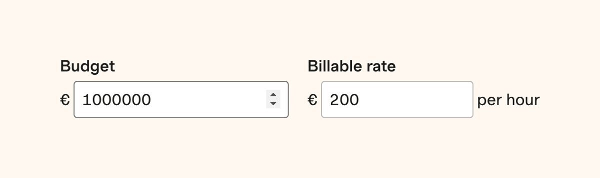 Harvest
				input amount ui component