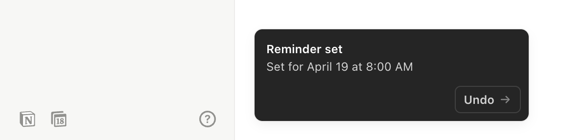 Notion Mail
				notification toast ui component