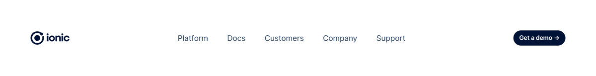 Ionic
				header ui component