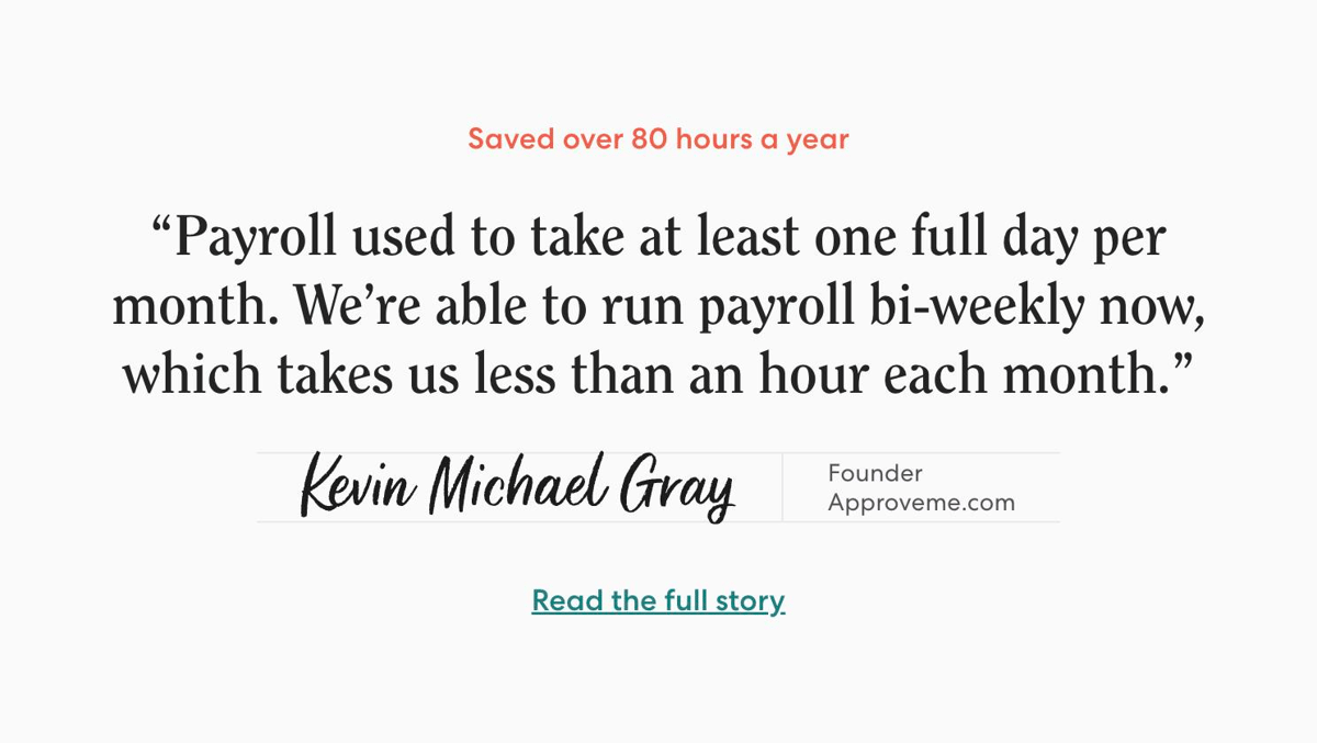 Gusto
				testimonial ui component