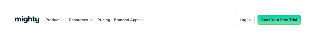 Mighty
				header ui component