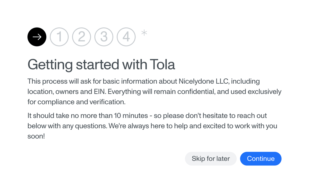 Tola
				stepper ui component