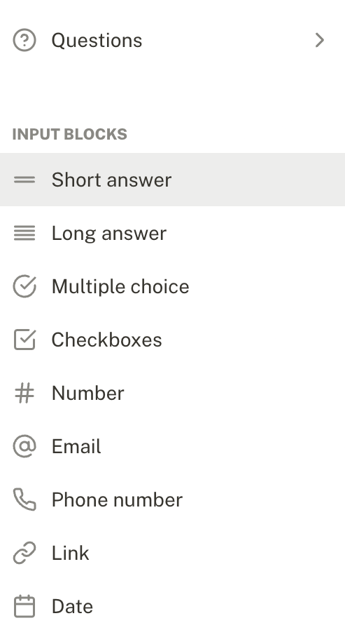 Tally
				vertical navigation ui component