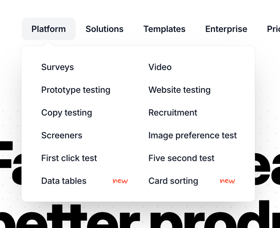 Ballpark
				flyout menu ui component