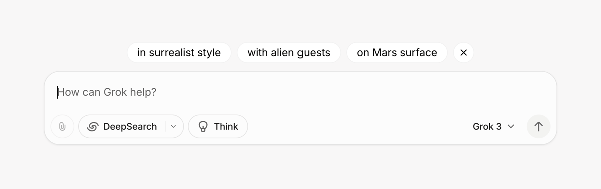 Grok
				artificial intelligence ui component