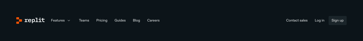 Replit
				header ui component