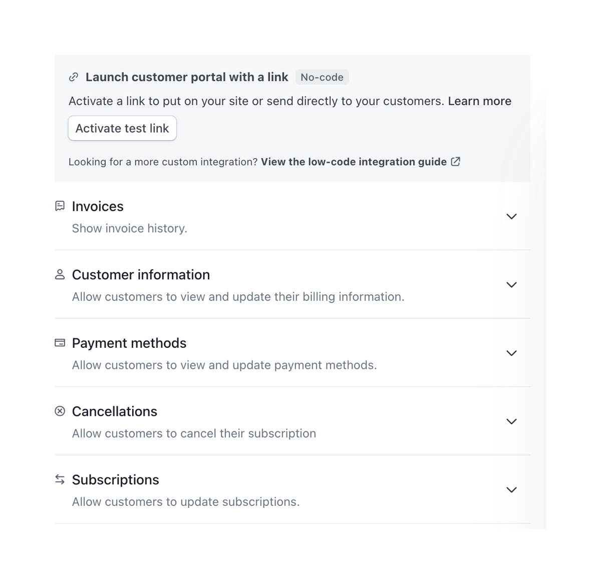 Stripe
				accordion ui component