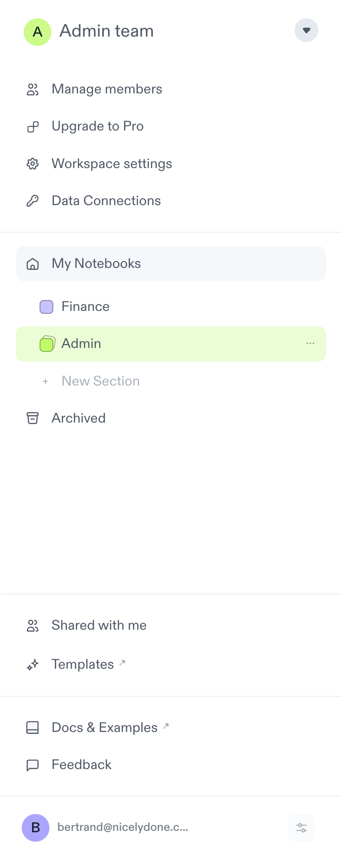 Decipad
				vertical navigation ui component