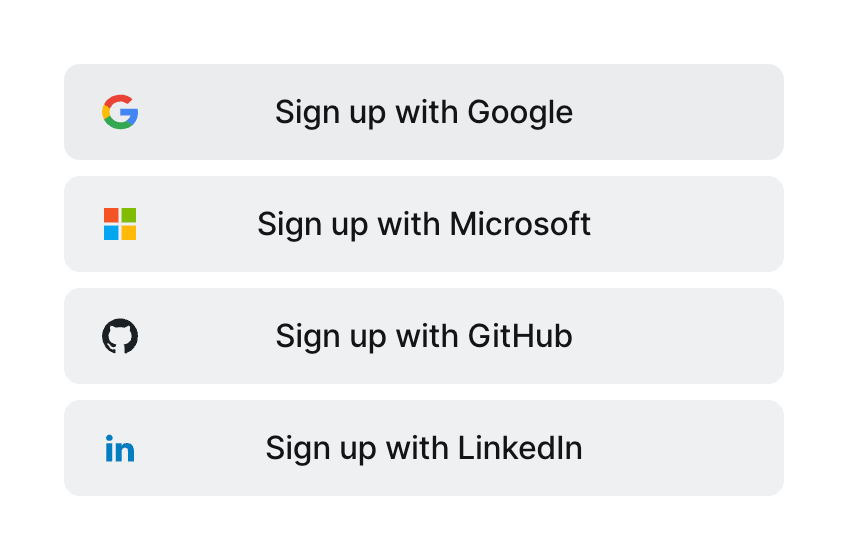 Twingate
				social login button ui component