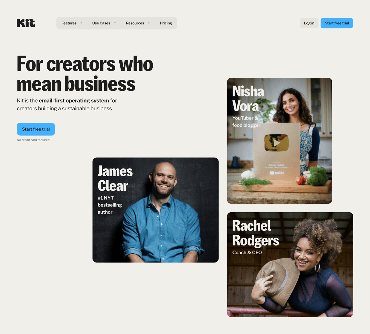 Kit
				hero section ui component