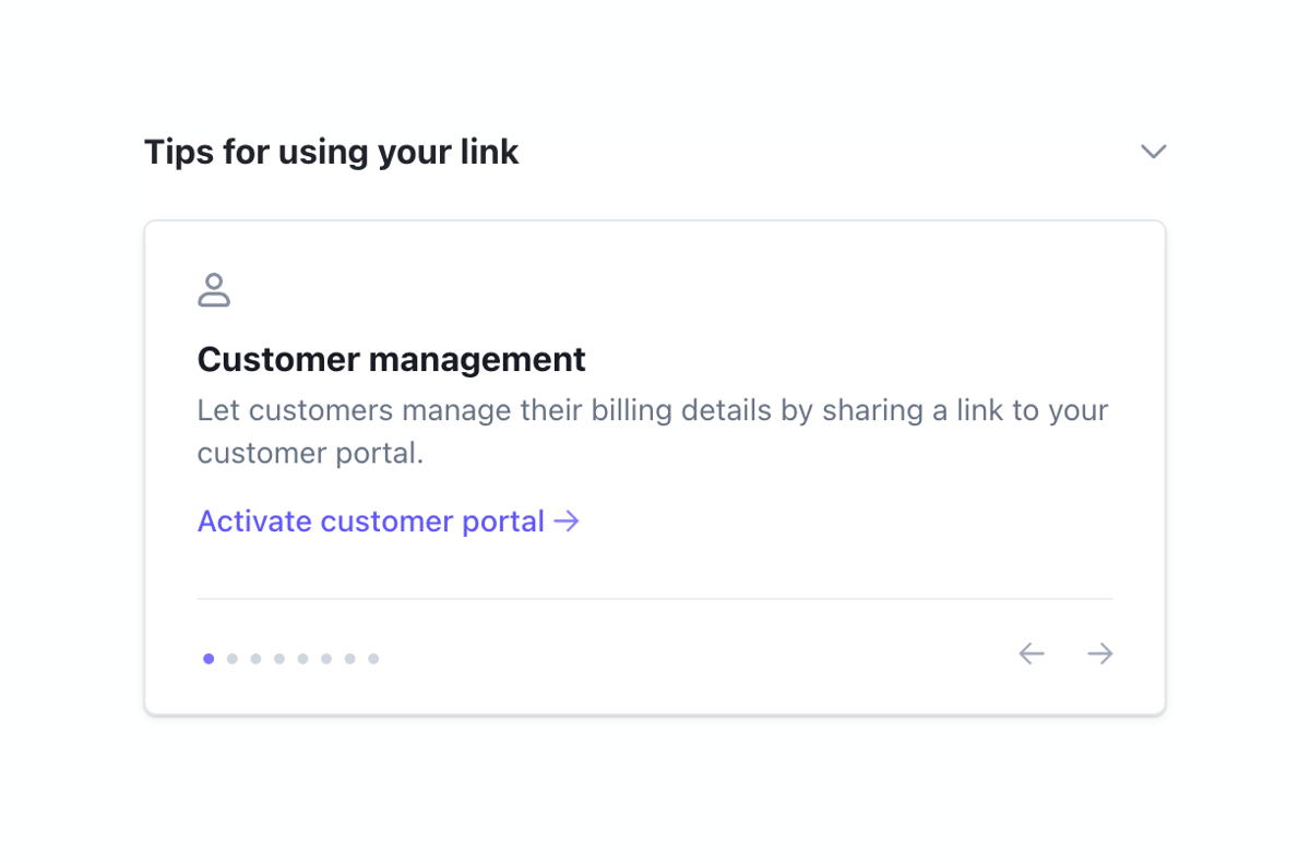 Stripe
				progress indicator ui component