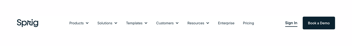 Sprig
				header ui component