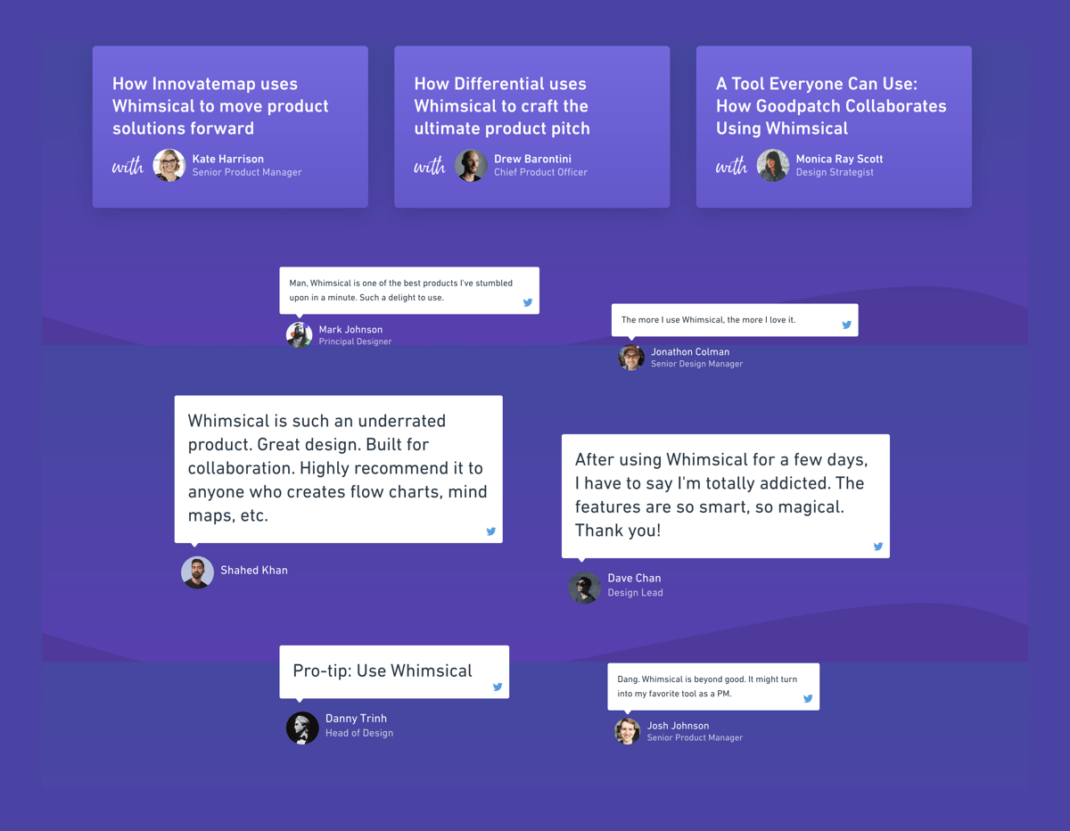 Whimsical
				testimonial ui component