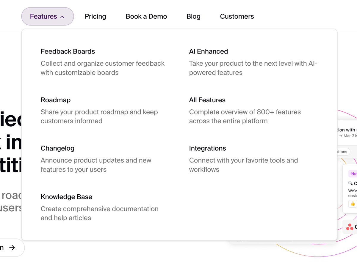 FeatureOS
				flyout menu ui component
