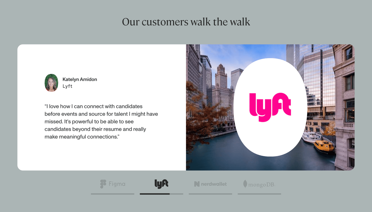 Untapped
				testimonial ui component