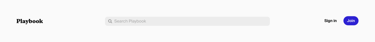 Playbook
				header ui component