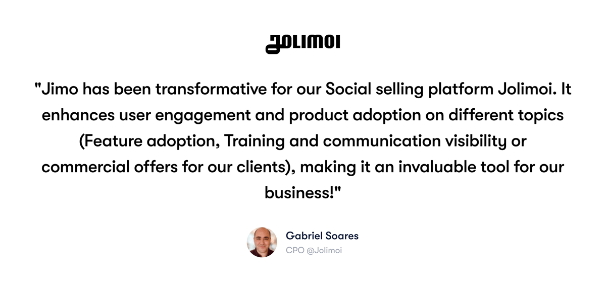 Jimo
				testimonial ui component