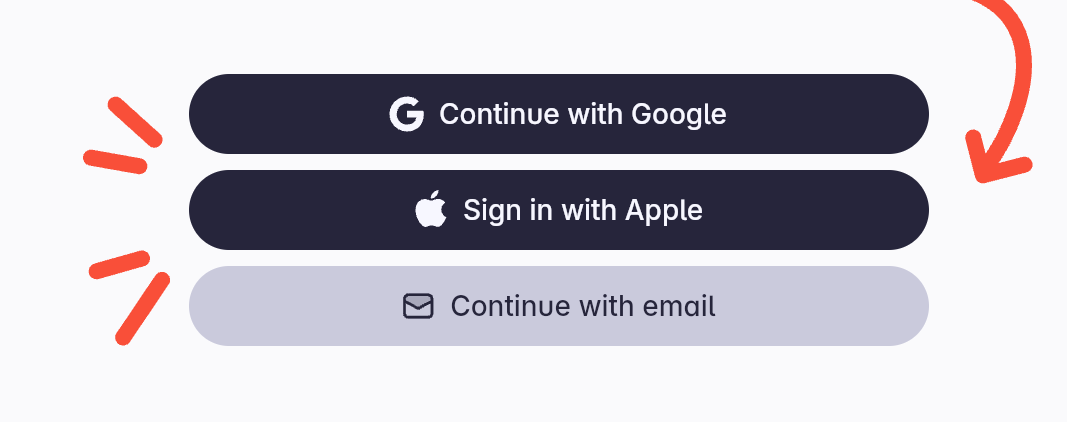 Superlist
				social login button ui component