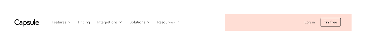 Capsule
				horizontal navigation ui component