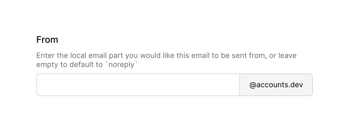 Clerk
				input text ui component