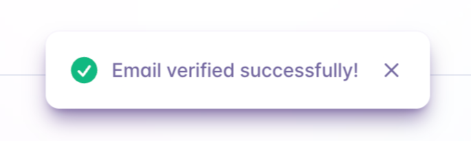 Fly
				notification toast ui component
