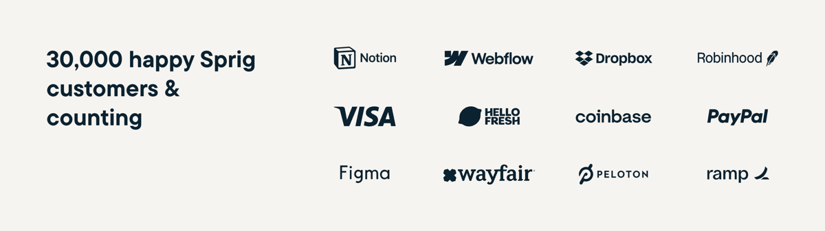 Sprig
				social proof ui component