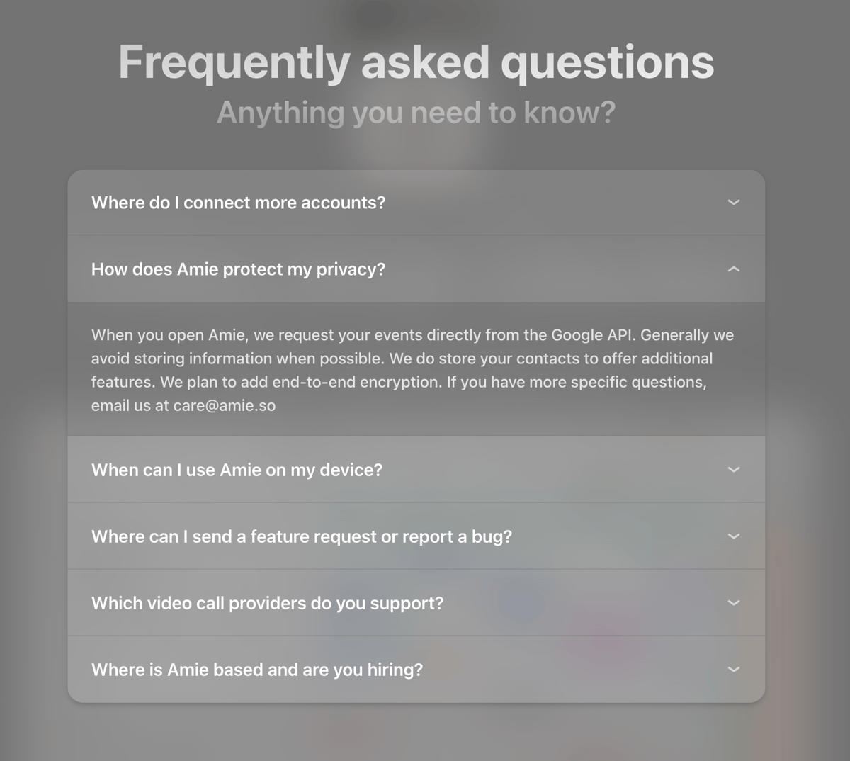 Amie
				accordion ui component