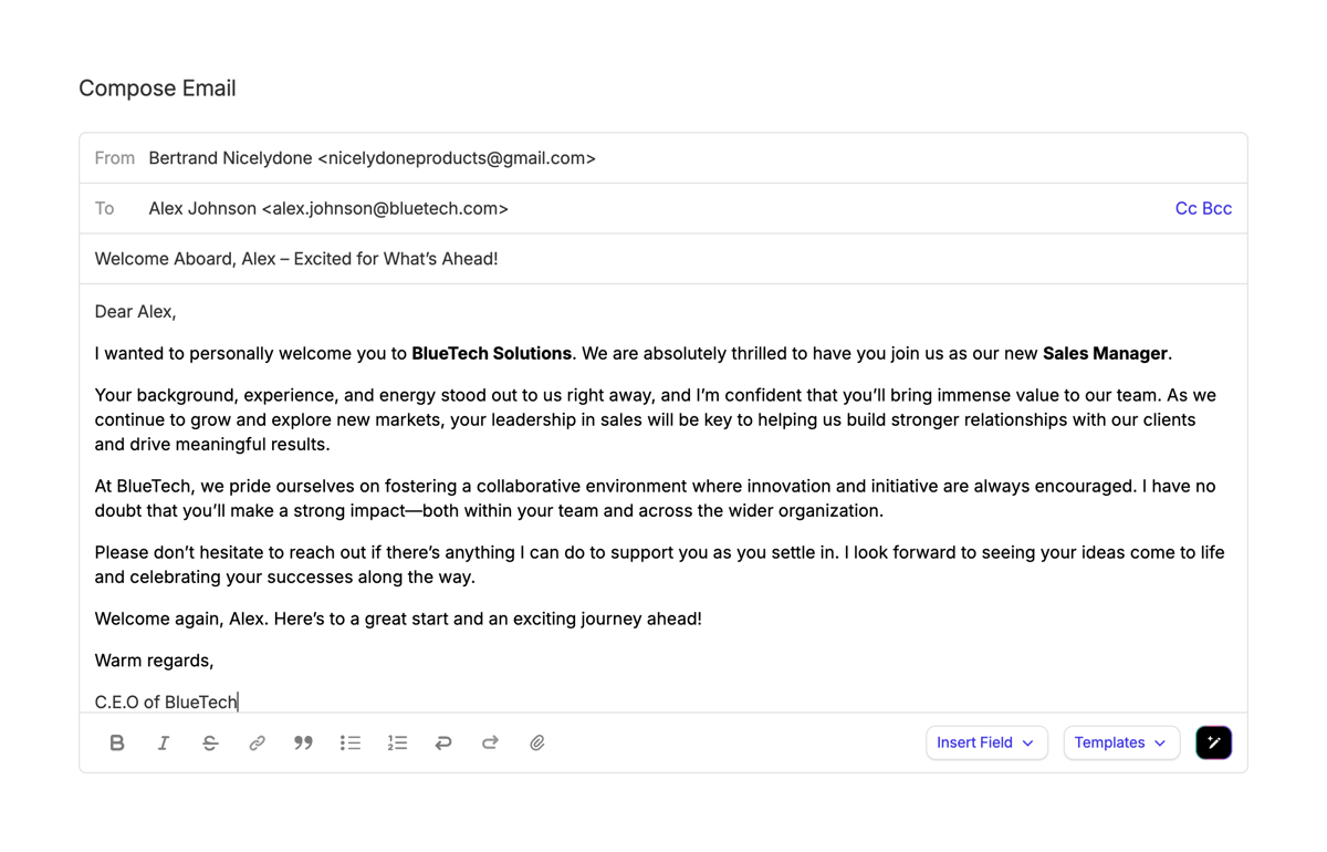 Capsule
			form email ui component