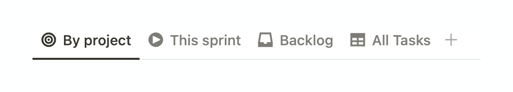 Notion
				tabs ui component