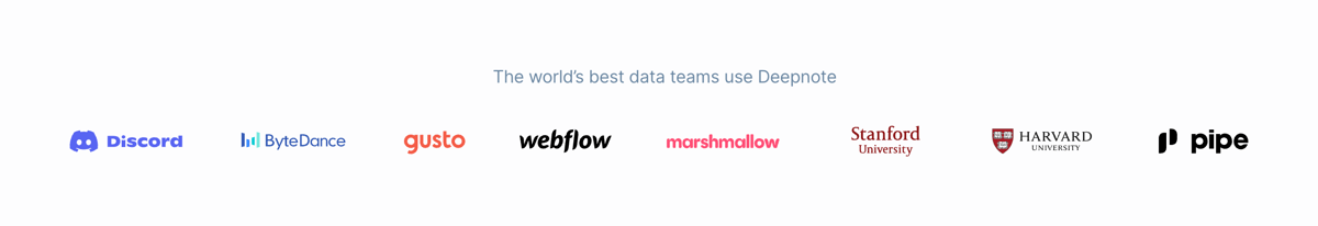 Deepnote
				social proof ui component