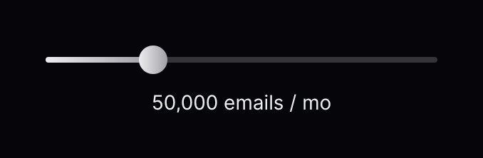 Resend
				slider ui component