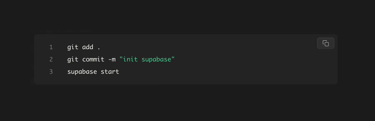 Supabase
				code block ui component