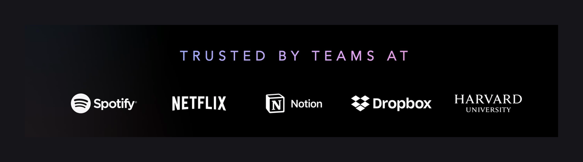 Superhuman
				social proof ui component