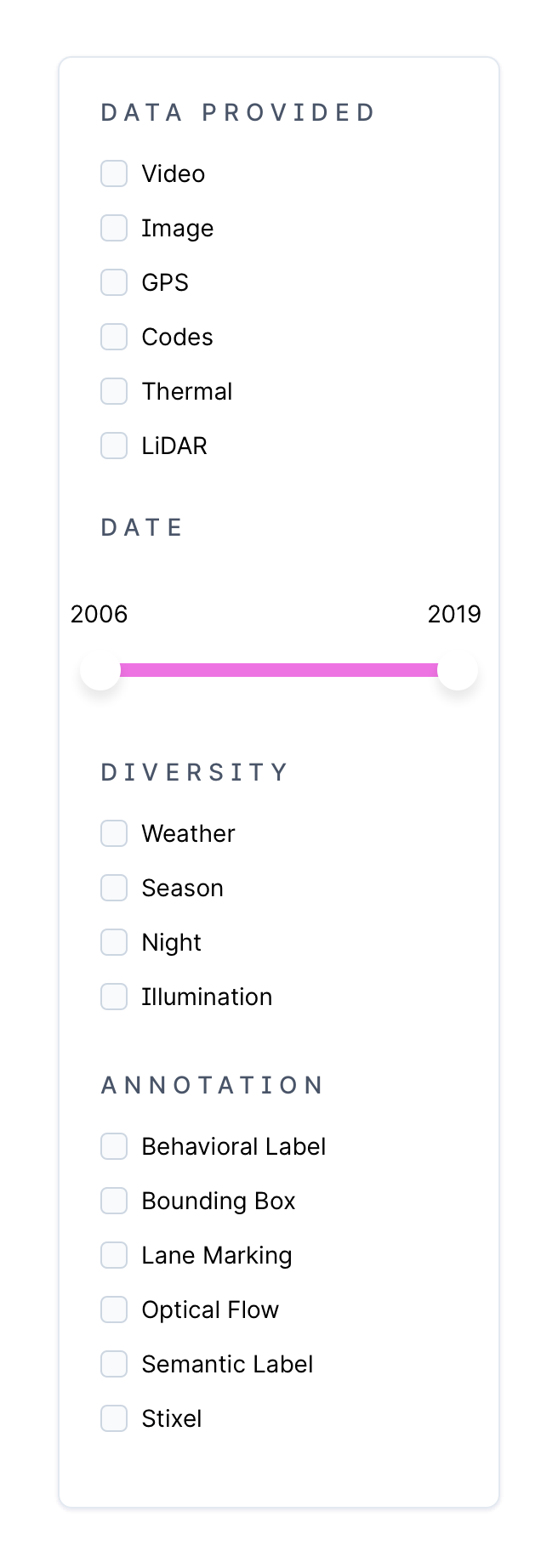 Scale
				sorting & filtering ui component