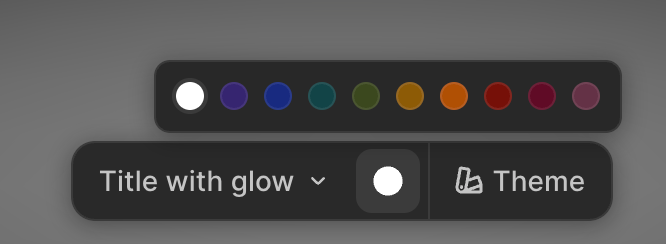 Chronicle
			design color palette settings ui component