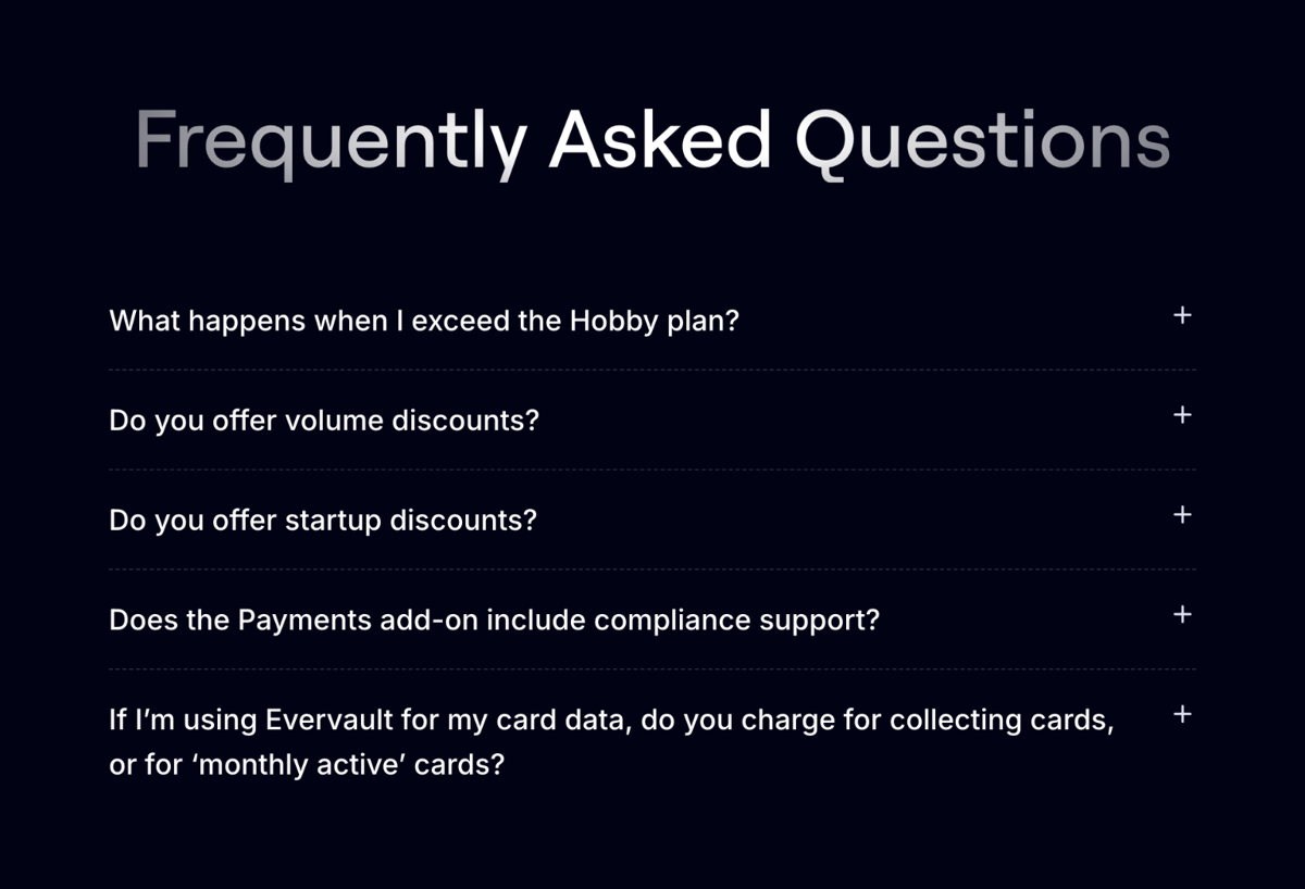 Evervault
				faq ui component