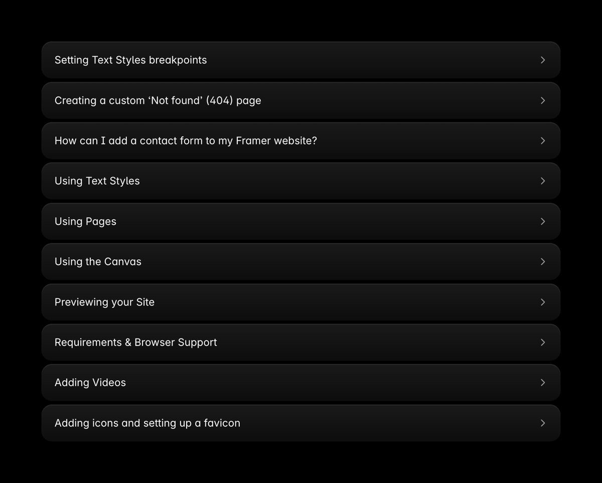 Framer
				accordion ui component