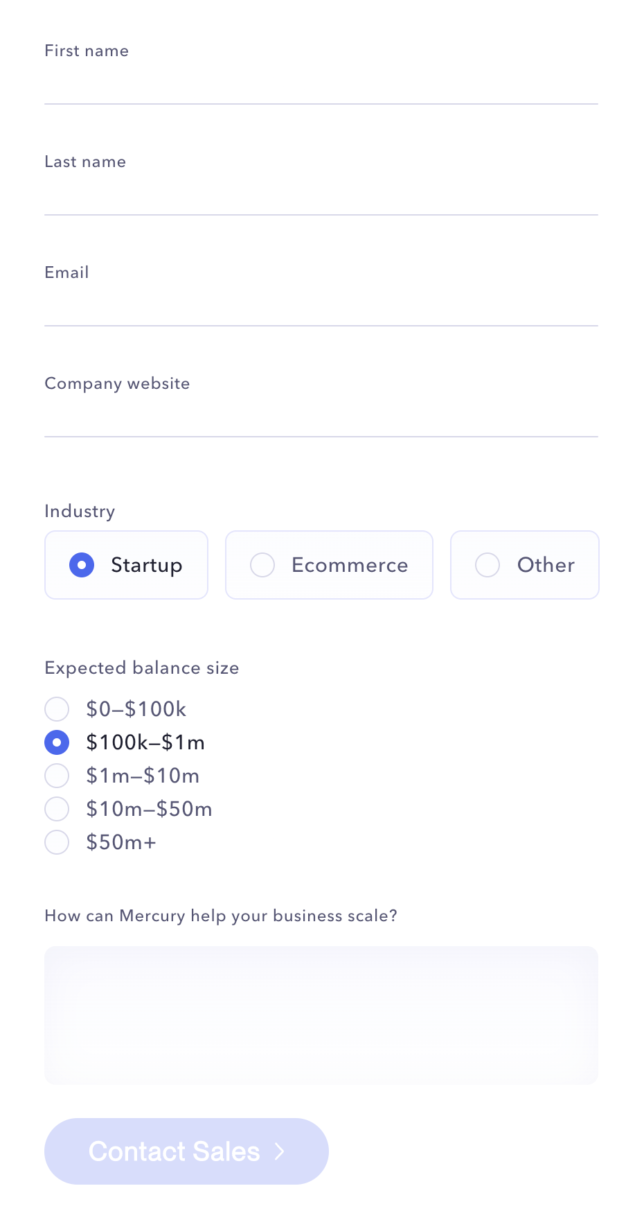 Mercury
				form element ui component